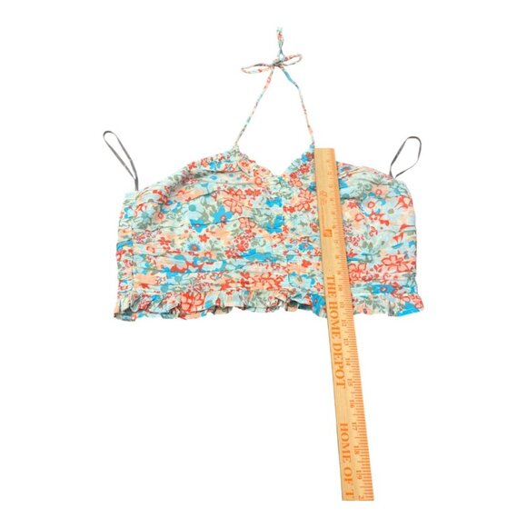 American Eagle Outfitters Women's Multi Floral Crop Top XL - Picture 7 of 9